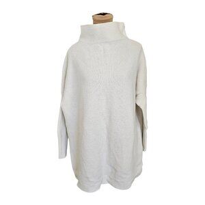 Free People White Mock Neck Ottoman SweaterSz S